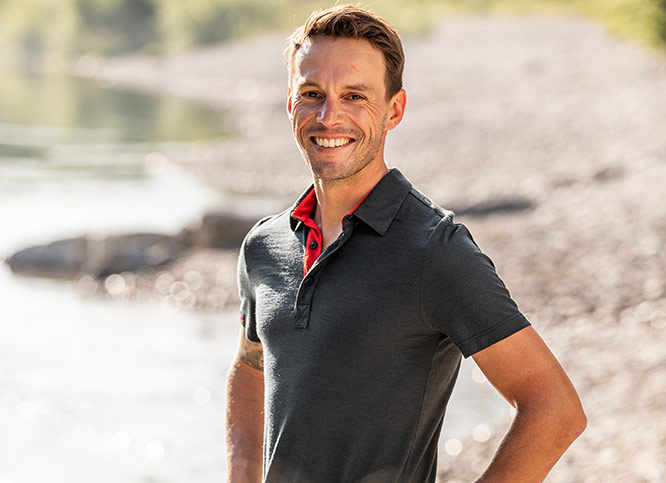 sMerino Polo Solida für Herren von SCROC