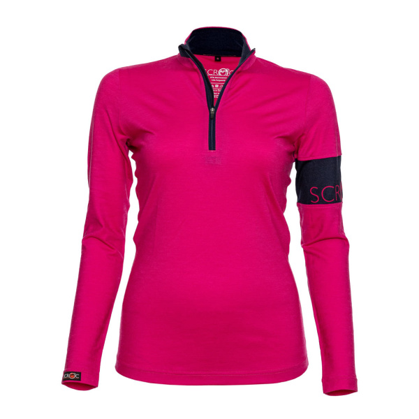 sMerino 155 Shirt Valo langarm w pink für Damen von SCROC.