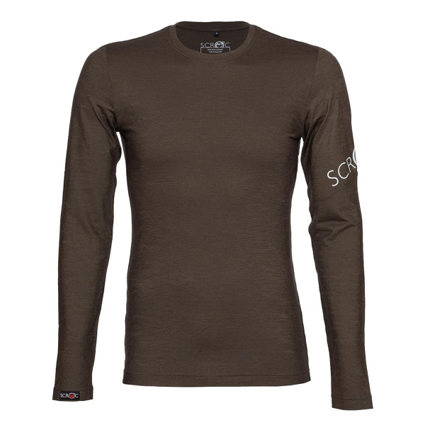 sMerino 160 Shirt Etera langarm mokka für Herren von SCROC.
