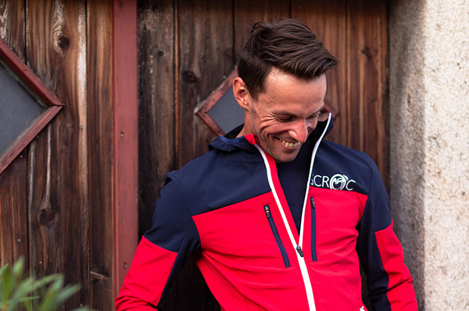 Model mit sWooltec Merino Jacke Herren von SCROC
