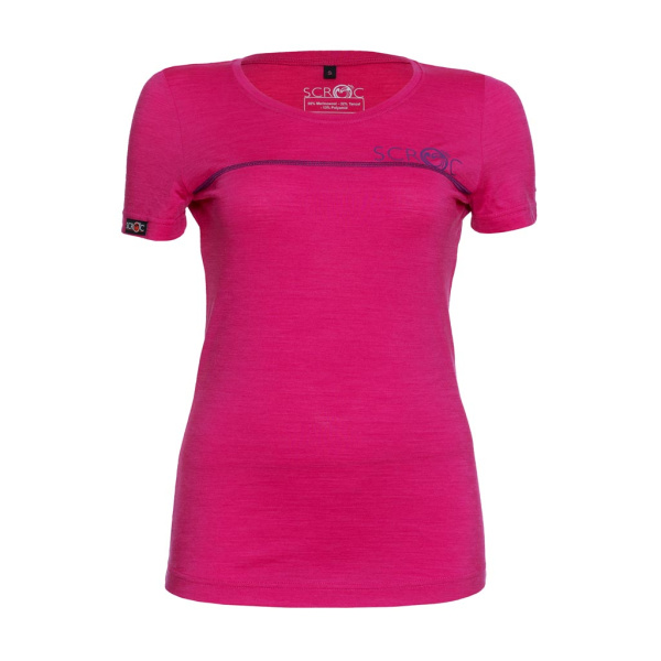 sCool Merino Shirt Aro w pink Damen von SCROC.