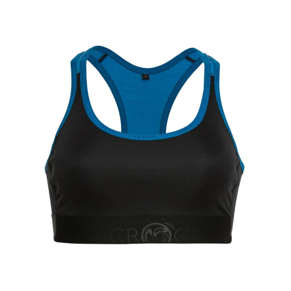 Der sMerino 160 BH Ina blau von SCROC gibt Halt ohne einzuengen.