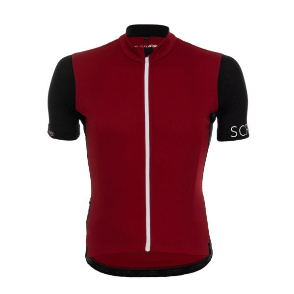 sMerino 160 Bike Trikot Devi dunkelrot Herren von SCROC.